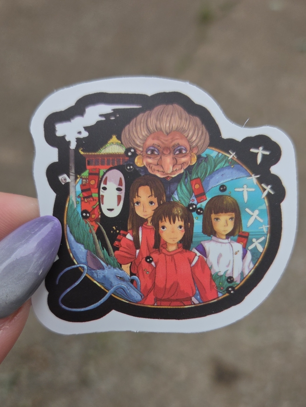 Studio Ghibli Spirited Away Character Sticker - Multicolor